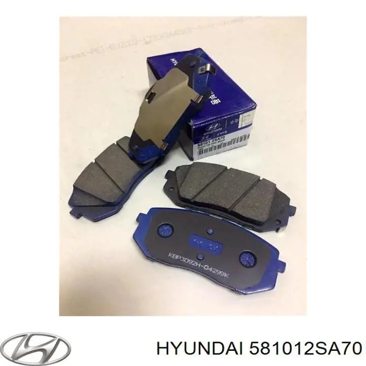 581012SA70 Hyundai/Kia Klocki hamulcowe przednie tarczowe