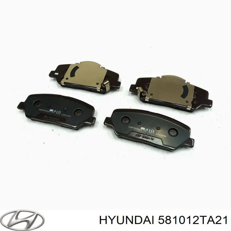Do koszyka 581012TA21 Hyundai/Kia Klocki hamulcowe przednie tarczowe