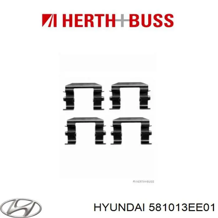 Klocki hamulcowe przednie tarczowe Hyundai/Kia 581013EE01 cena, od 42,18 USD