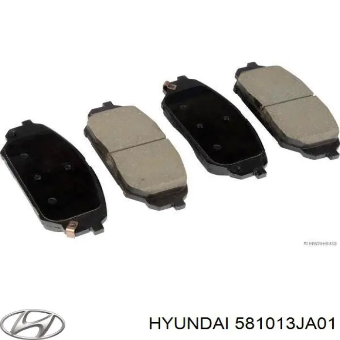 Do koszyka 581013JA01 Hyundai/Kia Klocki hamulcowe przednie tarczowe