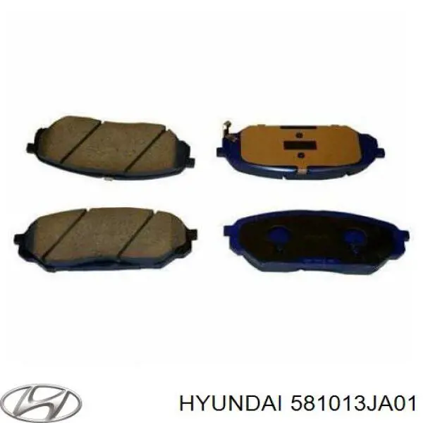 Klocki hamulcowe przednie tarczowe 581013JA01 Hyundai/Kia