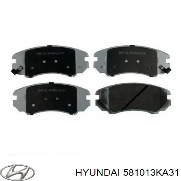 581013KA31 Hyundai/Kia Klocki hamulcowe przednie tarczowe