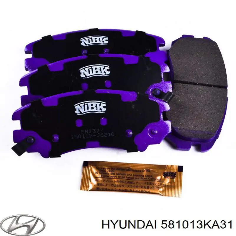 Klocki hamulcowe przednie tarczowe Hyundai/Kia 581013KA31 cena, od 17,95 USD