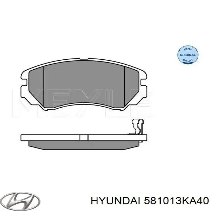 581013KA40 Hyundai/Kia Klocki hamulcowe przednie tarczowe