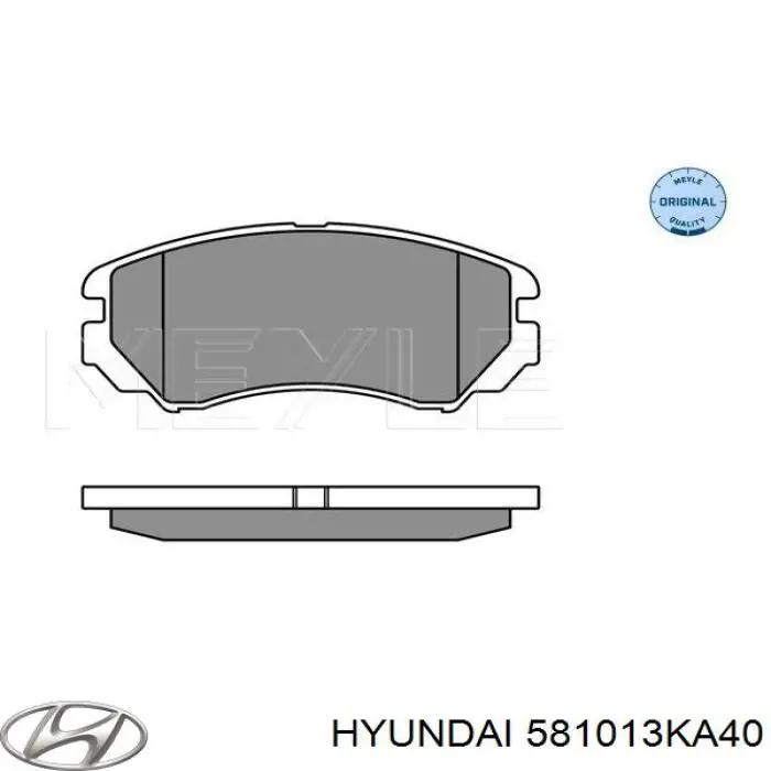 Klocki hamulcowe przednie tarczowe Hyundai/Kia 581013KA40 cena, od 44,96 USD