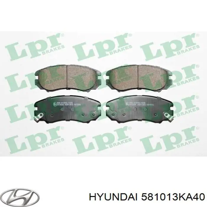 Do koszyka 581013KA40 Hyundai/Kia Klocki hamulcowe przednie tarczowe