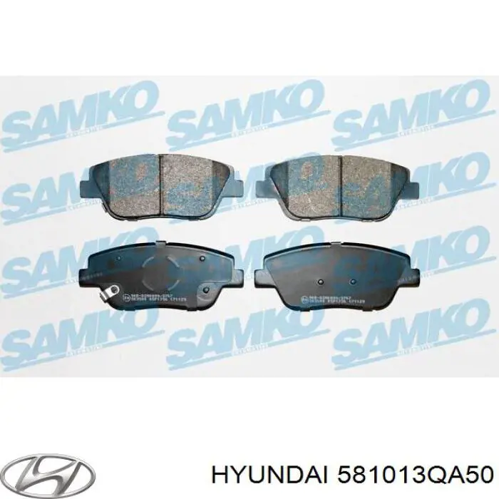 Klocki hamulcowe przednie tarczowe Hyundai/Kia 581013QA50 cena, od 27,35 USD