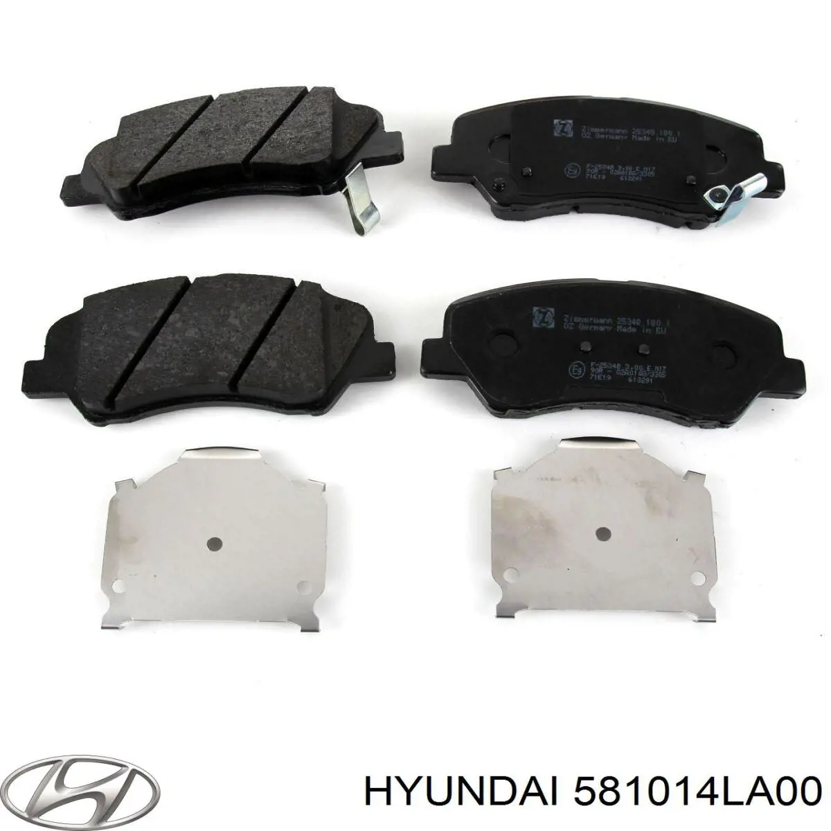 Do koszyka 581014LA00 Hyundai/Kia Klocki hamulcowe przednie tarczowe