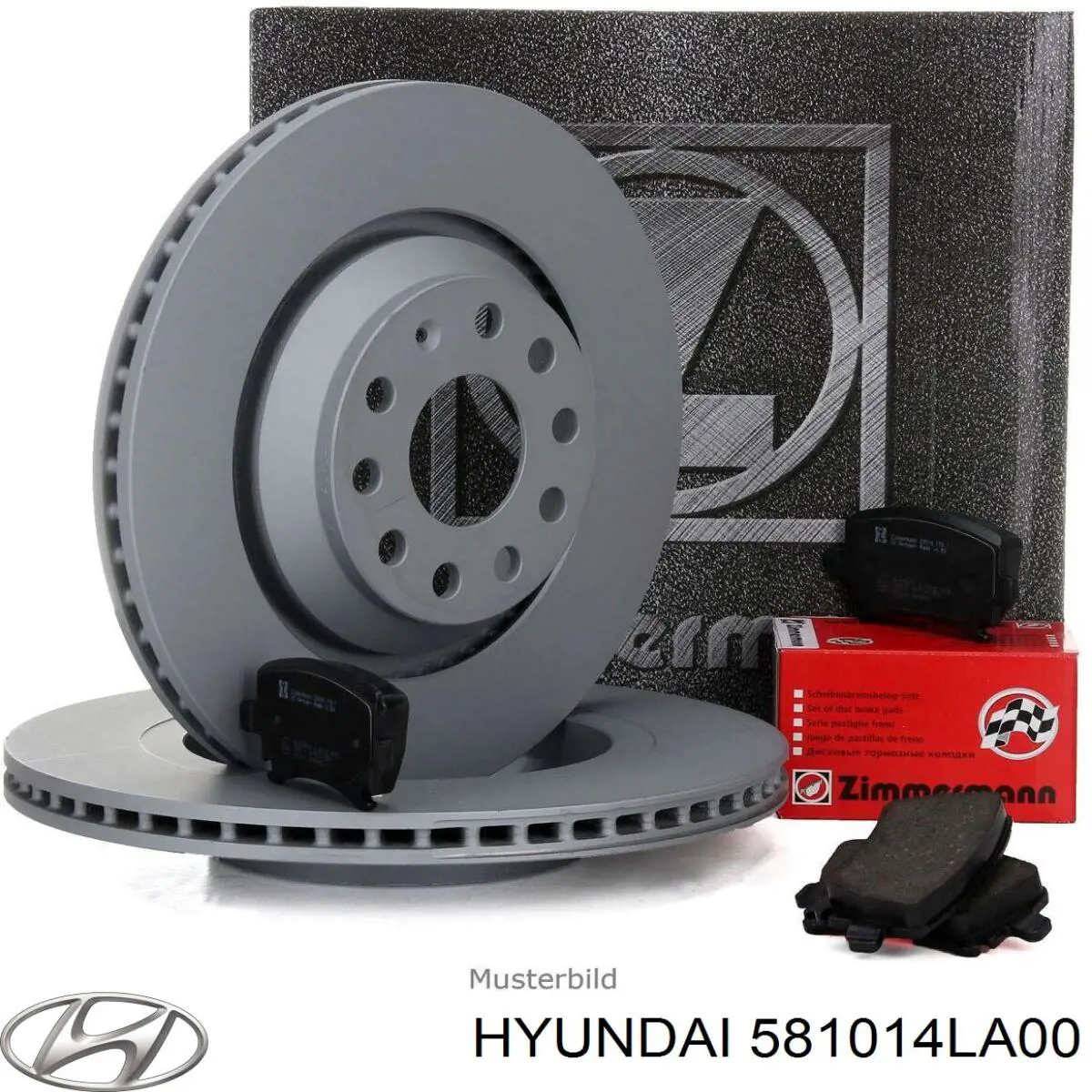 581014LA00 Hyundai/Kia Klocki hamulcowe przednie tarczowe