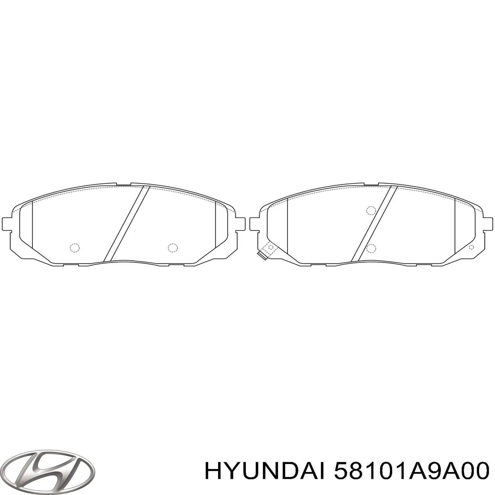 Klocki hamulcowe przednie tarczowe Hyundai/Kia 58101A9A00 cena, od 38,68 USD