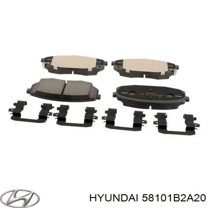 58101B2A20 Hyundai/Kia Klocki hamulcowe przednie tarczowe