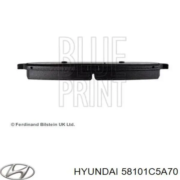Klocki hamulcowe przednie tarczowe 58101C5A70 Hyundai/Kia