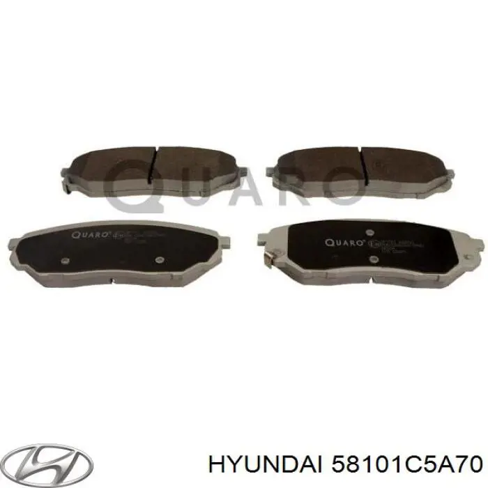 Klocki hamulcowe przednie tarczowe 58101C5A70 Hyundai/Kia