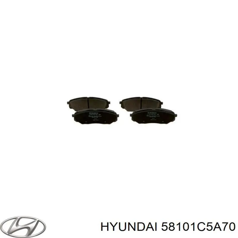 58101C5A70 Hyundai/Kia Klocki hamulcowe przednie tarczowe