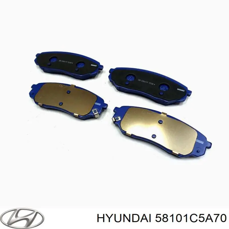 Klocki hamulcowe przednie tarczowe Hyundai/Kia 58101C5A70