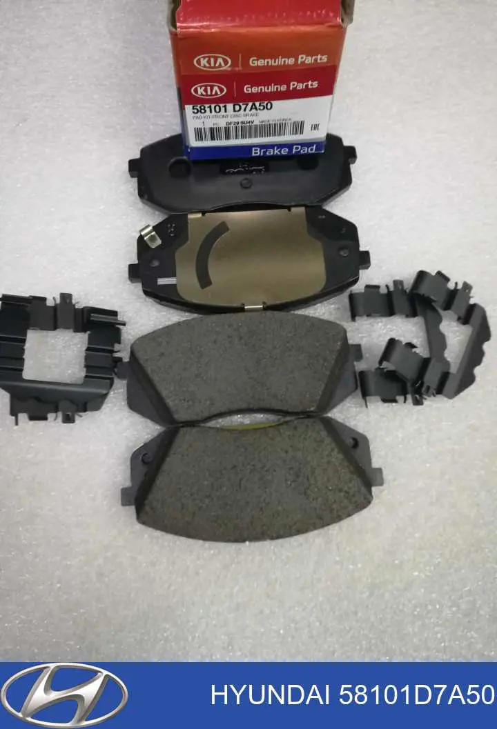 Klocki hamulcowe przednie tarczowe Hyundai/Kia 58101D7A50 cena, od 27,81 USD