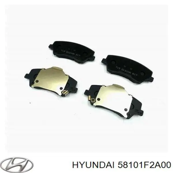 Klocki hamulcowe przednie tarczowe Hyundai/Kia 58101F2A00 cena, od 45,16 USD