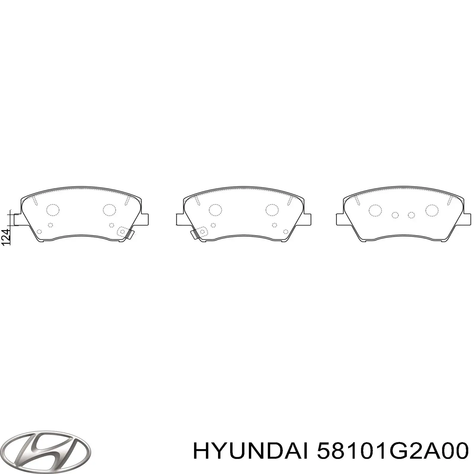Klocki hamulcowe przednie tarczowe Hyundai/Kia 58101G2A00 cena, od 41,90 USD