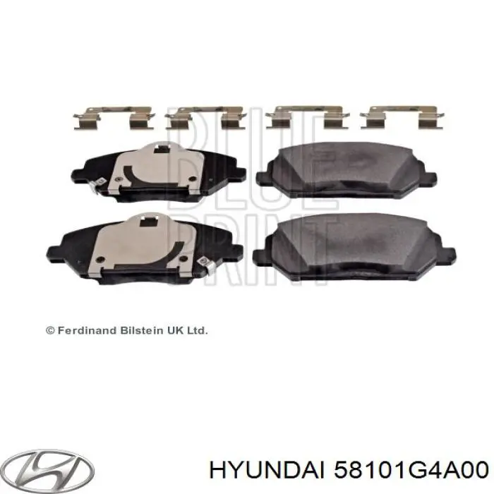 58101G4A00 Hyundai/Kia Klocki hamulcowe przednie tarczowe