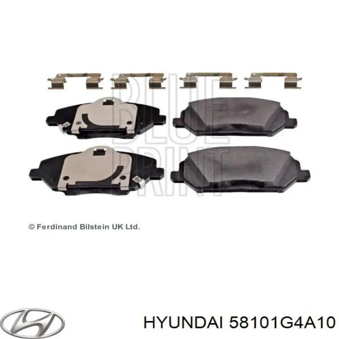 58101G4A10 Hyundai/Kia Klocki hamulcowe przednie tarczowe