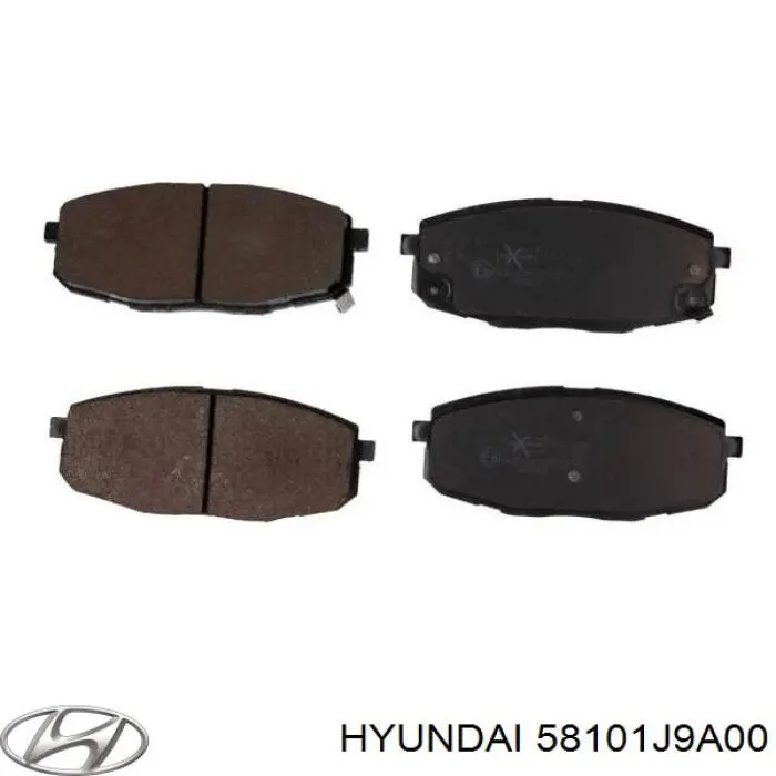 Klocki hamulcowe przednie tarczowe Hyundai/Kia 58101J9A00 cena, od 19,70 USD
