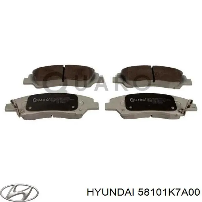 Klocki hamulcowe przednie tarczowe Hyundai/Kia 58101K7A00 cena, od 26,18 USD