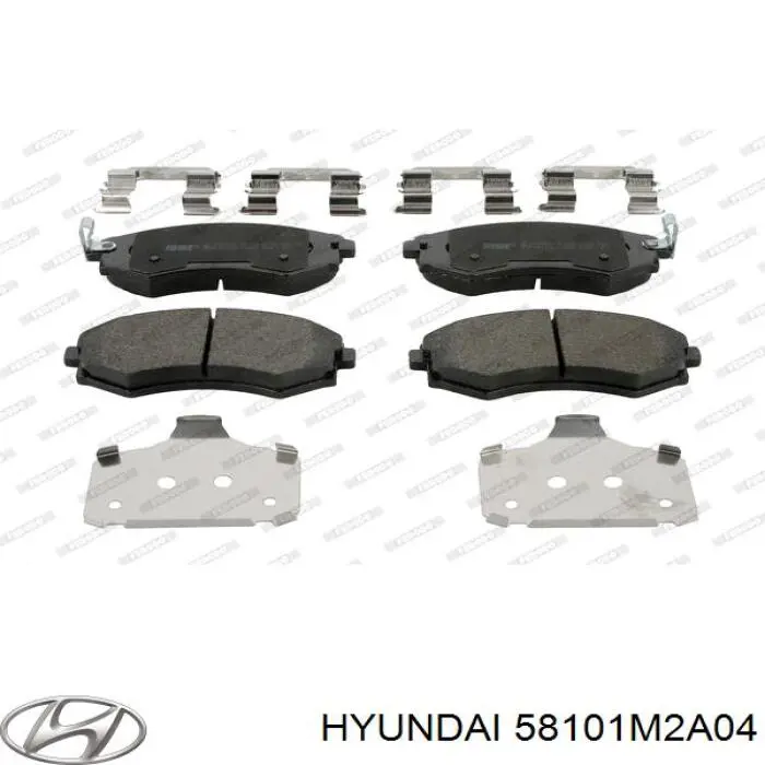 Klocki hamulcowe przednie tarczowe Hyundai/Kia 58101M2A04 cena, od 16,55 USD