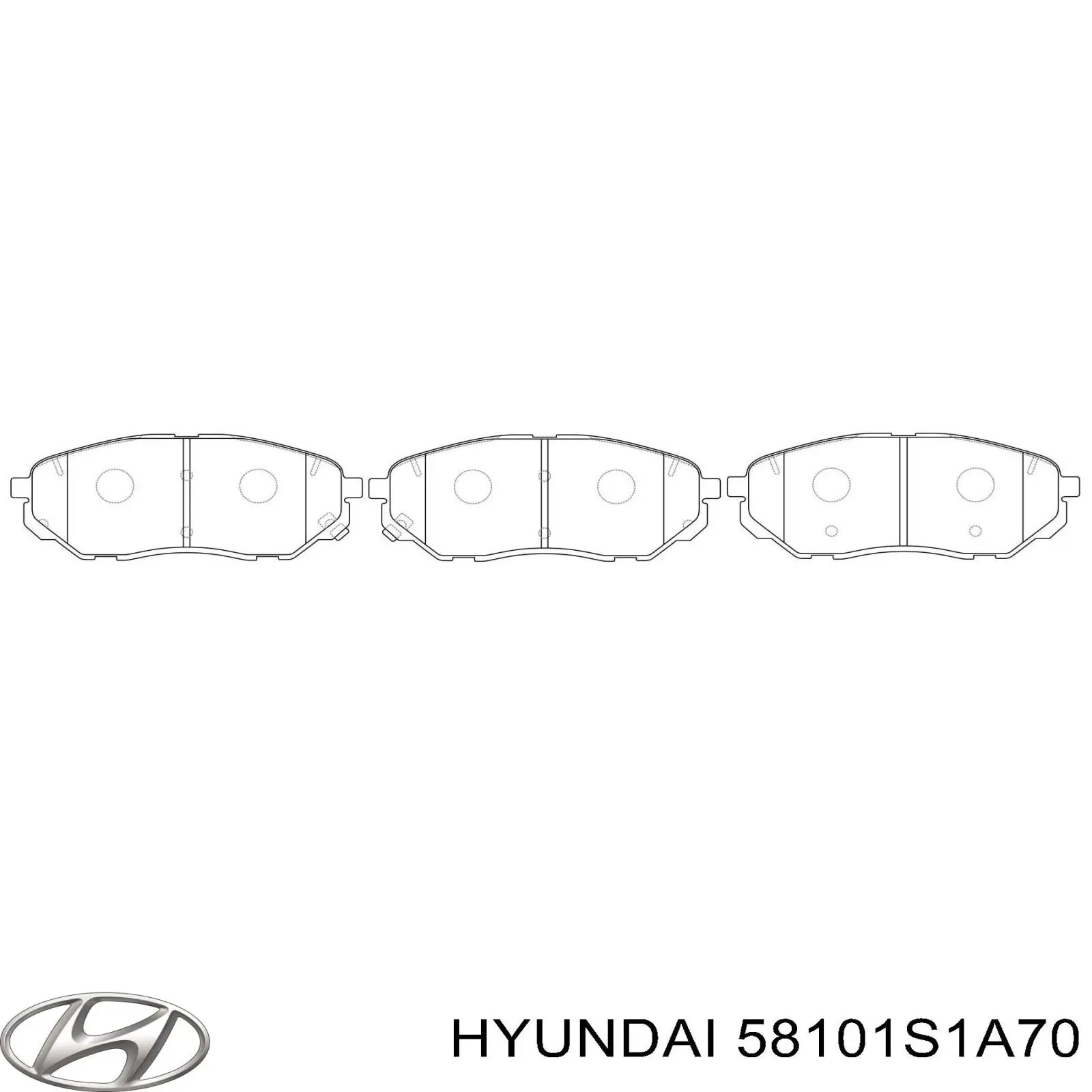 Klocki hamulcowe przednie tarczowe Hyundai/Kia 58101S1A70 cena, od 26,07 USD