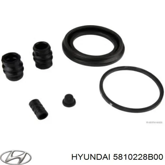 Do koszyka 5810228B00 Hyundai/Kia Zestaw naprawczy zacisku hamulcowego przedniego