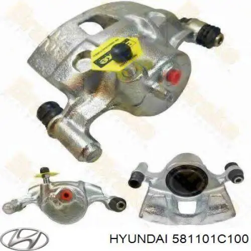 Zacisk hamulcowy przedni lewy Hyundai/Kia 581101C100 cena, od 69,81 USD