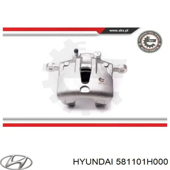 Do koszyka 581101H000 Hyundai/Kia Zacisk hamulcowy przedni lewy