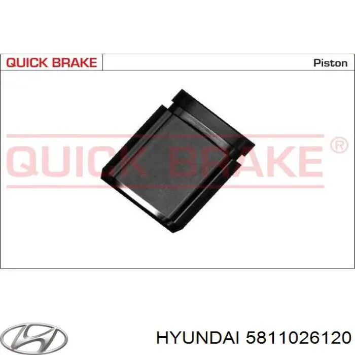 5811026120 Hyundai/Kia Zacisk hamulcowy przedni lewy