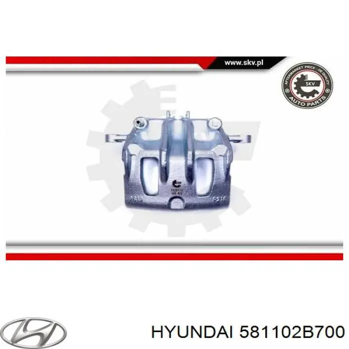 Zacisk hamulcowy przedni lewy Hyundai/Kia 581102B700 cena, od 83,51 USD