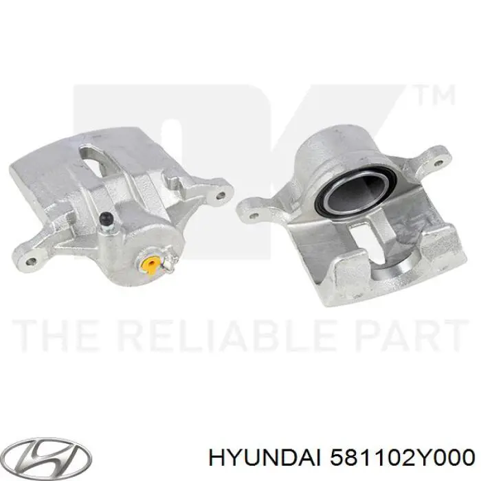 Zacisk hamulcowy przedni lewy Hyundai/Kia 581102Y000 cena, od 78,32 USD
