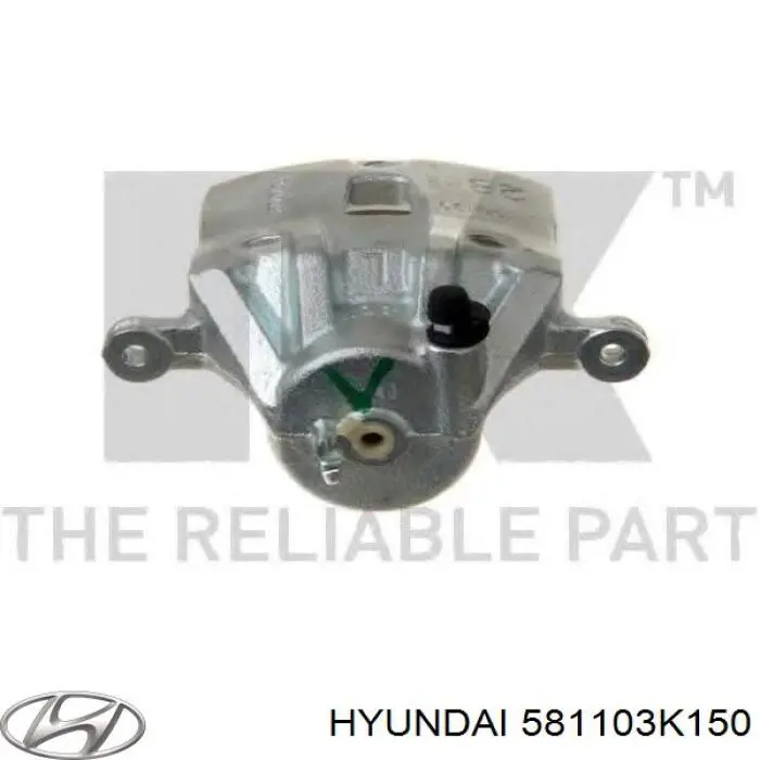 581103K150 Hyundai/Kia Zacisk hamulcowy przedni lewy