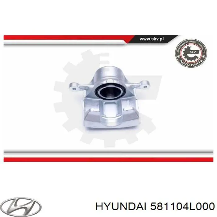 Zacisk hamulcowy przedni lewy Hyundai/Kia 581104L000 cena, od 50,53 USD