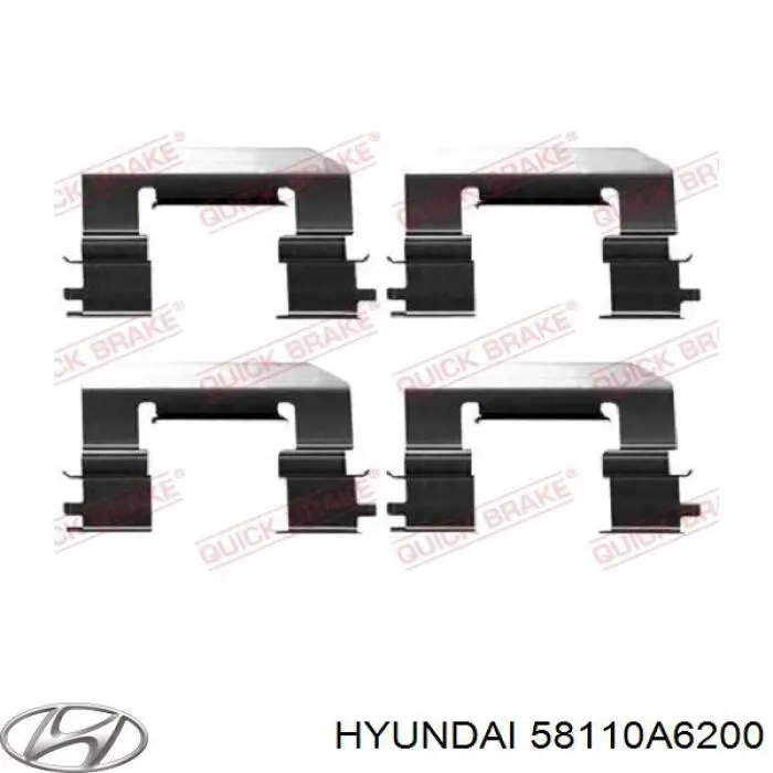 58110A6200 Hyundai/Kia zacisk hamulcowy przedni lewy