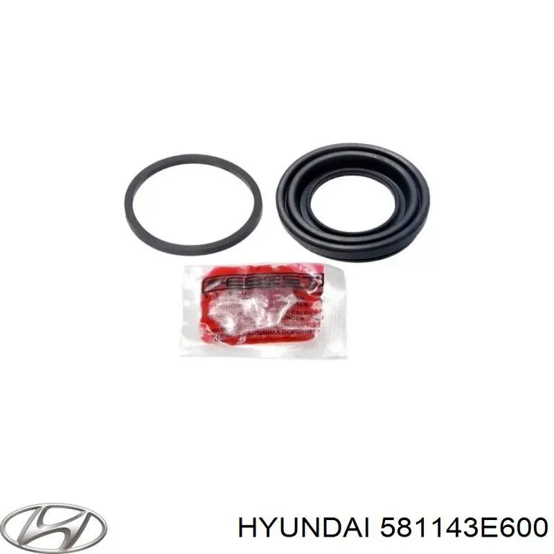 581143E600 Hyundai/Kia Zestaw naprawczy zacisku hamulcowego przedniego