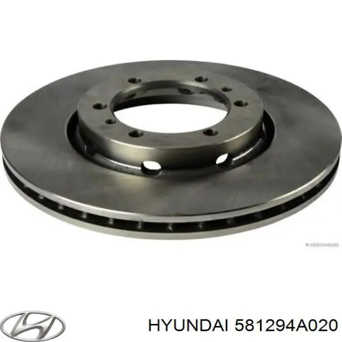 Tarcza hamulcowa przednia 581294A020 Hyundai/Kia