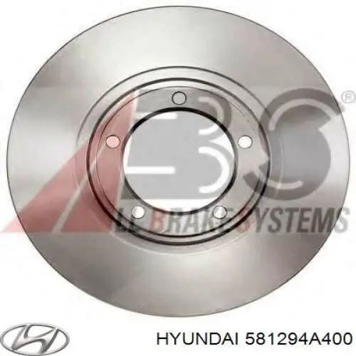 Do koszyka 581294A400 Hyundai/Kia Tarcza hamulcowa przednia