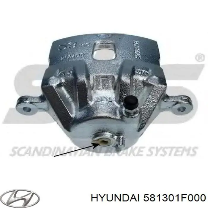 Zacisk hamulcowy przedni prawy Hyundai/Kia 581301F000 cena, od 59,93 USD