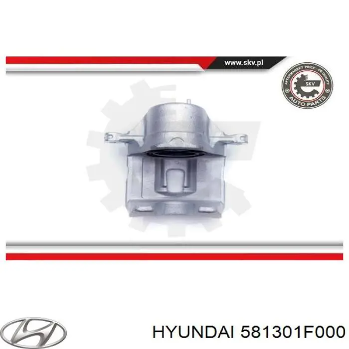 Do koszyka 581301F000 Hyundai/Kia Zacisk hamulcowy przedni prawy