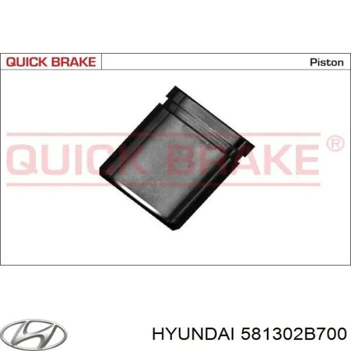 Do koszyka 581302B700 Hyundai/Kia Zacisk hamulcowy przedni prawy