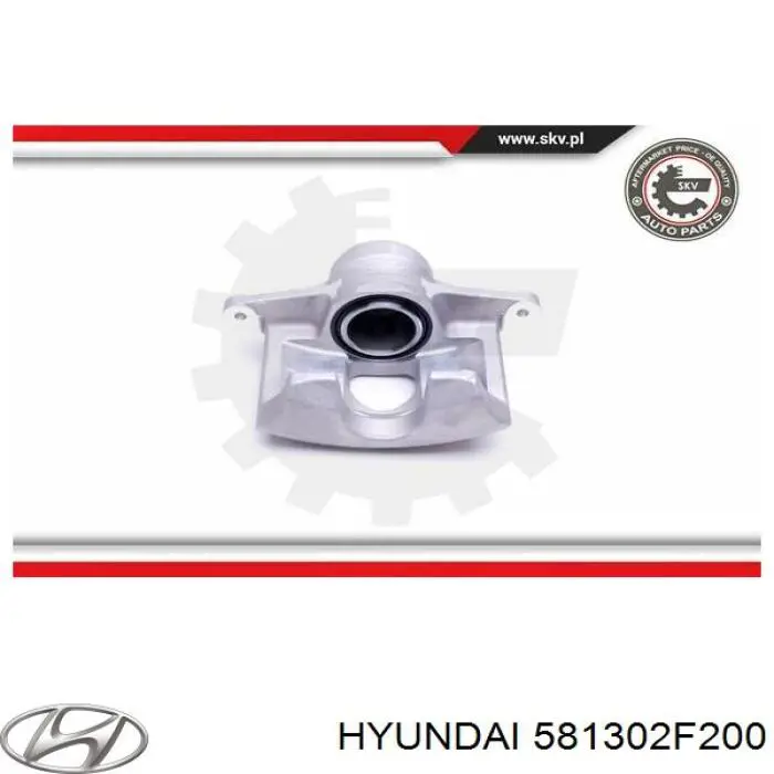Do koszyka 581302F400 Hyundai/Kia Zacisk hamulcowy przedni prawy