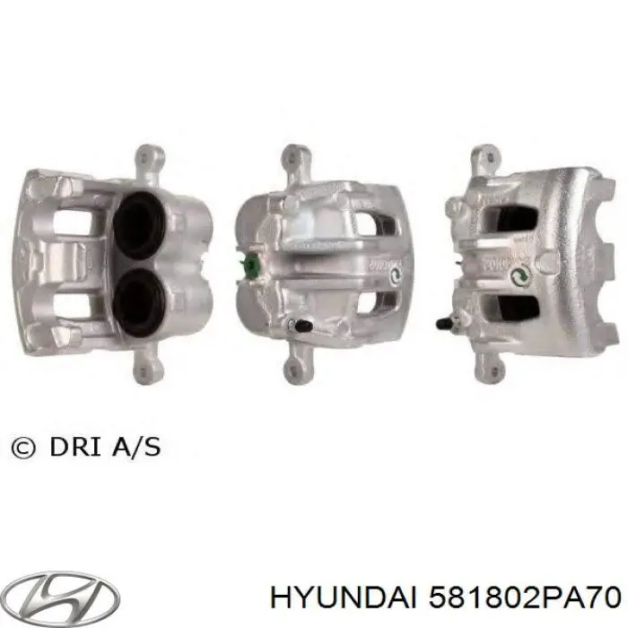 581802PA70 Hyundai/Kia Zacisk hamulcowy przedni lewy