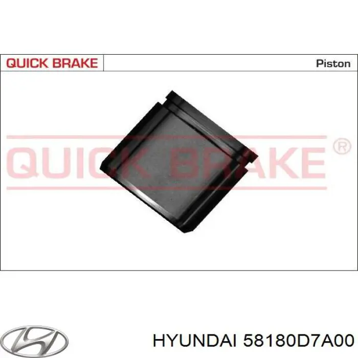 58180D7A00 Hyundai/Kia Zacisk hamulcowy przedni lewy