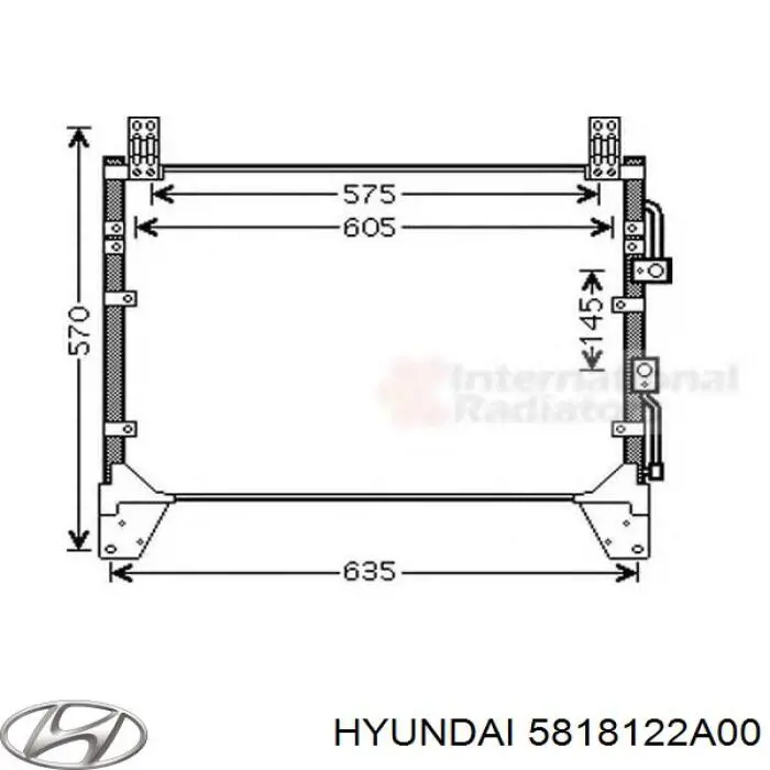 Zacisk hamulcowy przedni prawy Hyundai/Kia 5818122A00 cena, od 47,67 USD