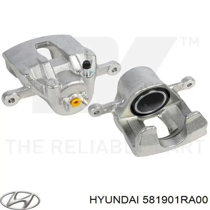 Do koszyka 581901RA00 Hyundai/Kia Zacisk hamulcowy przedni prawy
