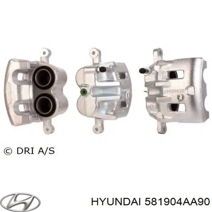 581904AA90 Hyundai/Kia Zacisk hamulcowy tylny prawy