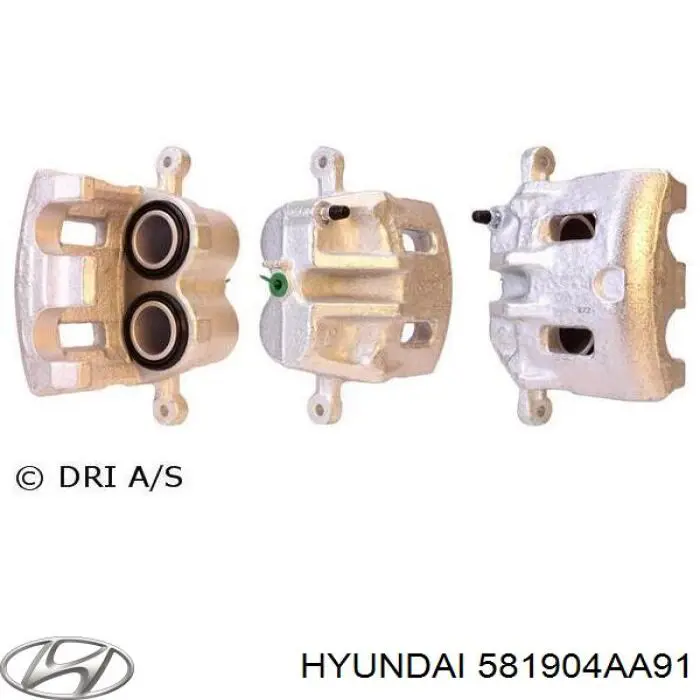 581904AA91 Hyundai/Kia Zacisk hamulcowy tylny prawy